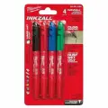 Набор маркеров Milwaukee 48223106 INKZALL, быстросохнущий, 4 цвета, 4шт. Оригинал
