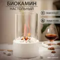 Биокамин WHQ, настольный, нержавеющая сталь, 16см x 27см, без топлива