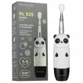 Электрическая зубная щетка Revyline RL 025 Panda звуковая, черная, детская, 1-5 лет, с подсветкой, мягкая щетина