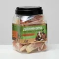 Лакомство для собак премиум класса Green QZin Длинноух, уши кролика с мясом кролика,750г
