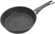 Сковорода Marusya 26 см, литая, антипригарная, без крышки, черный мрамор (7126)
