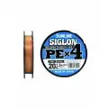Плетеный шнур для рыбалки Sunline SIGLON PE 4 150M(Multicolor 5C) #1.2/20LB