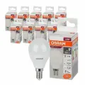 Лампочки светодиодные OSRAM LED Value P, 800лм 10Вт замена 75Вт 4000К нейтральный свет цоколь E14 колба P, 10 штук