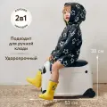 Чемодан-каталка Happy Baby, ручная кладь, 53х38х27 см, белый