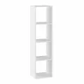 Стеллаж напольный деревянный 4 ячейки 36,0х31,7х139,2 см, белый