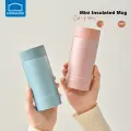 LOCK&LOCK Insulated Mini Portable Direct Drinking Cup 200ml Pocket Travel Cup for Students Mini Water Cup Women's Drinking Cup