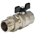 STOUT Кран шаровой со сгоном НР-ВР бабочка 1 1/4 (SVB-0007-000032)