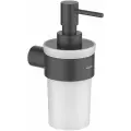 Дозатор для жидкого мыла Aquatek AQ4405MB черный, стекло, нержавеющая сталь