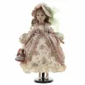 Кукла Remeco Collection Анна , фарфор, текстиль, в шикарном наряде, 45 см