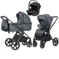 Коляска Carrello Ultimo, 3 в 1, с термолюлькой, с рождения, Cool Grey