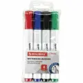 Стираемые маркеры для белой доски BRAUBERG CLASSIC набор 4 цвета, 3 мм, с клипом 152117