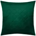 Наволочка - чехол для декоративной подушки на молнии Бархат АртДеко Изумруд, 45 х 45 см, темно-зеленый