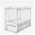 Кроватка Malika LILU-6 универсальный маятник с ящиком, белый