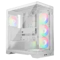 XPG Компьютерный корпус XPG INVADER X WHITE (INVADERXMT-WHCWW) Mid-Tower Gaming ATX PC Case with Panoramic View, Tempered Glass Panels, and RGb Lighting Black