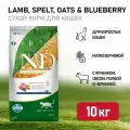 Сухой корм Farmina N&D Cat Ancestral Grain с ягненком и черникой низкозерновой сухой корм для кошек, 10кг