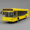 Масштабная модель автобуса МАЗ-103 1/43 жёлтый (Санкт-Петербург)