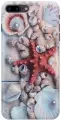 Силиконовый чехол на Apple iPhone 8 Plus / 7 Plus / Эпл Айфон 7 Плюс / 8 Плюс с рисунком Красная морская звезда