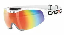 Визор для беговых лыж и биатлона CASCO Spirit Carbonic white-rainbow 07.4924_M