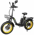 Электровелосипед Syccyba F11 Pro Dual 48V/15Ah (полный привод) - Желтый обод