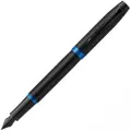 Parker 2172859 Ручка перьевая parker im vibrant rings f315, flame blue pvd (перо m)