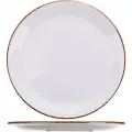 Тарелка мелкая «Браун дэппл» D=25см; белый, коричнев. (Steelite)