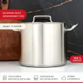 Кастрюля Viatto Commercial нержавеющая сталь с тройным дном 350x320 мм объем 30 л с двумя ручками 101331 62072