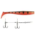 Виброхвосты Lucky John 3D BBS Series Giant Kubira Swim Shad, 10,3in (26,00)/PG22 + Stinger XL (1 штука)