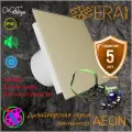 Вентилятор накладной с таймером датчиком влажности и света AEON 4С D100 MRH DiCiTi Бежевый матовый, панель стекло.