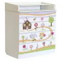 Комод детский с пеленальным столиком Polini kids 1580 Пряничный домик