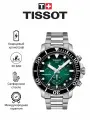 Наручные часы TISSOT T-Sport, зеленый, серебряный, черный