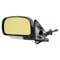 Зеркало боковое левое ГАЗ 2410, 3110 Волга, модель ЛТ-24 УАО с тросовым приводом регулировки и плоским противоослепляющим отражателем золотистого тона. С системой обогрева и указателем поворота.