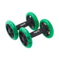 Без упаковки ролики для пресса раздельные Starfit Rl-107, черный/ярко-зеленый