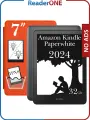 Электронная книга Amazon Kindle PaperWhite 12 2024 32Gb SE Metallic Black с обложкой ReaderONE Orange
