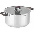 Кастрюля Rondell Stripes RDS-1638 5.2л. d 24см (с крышкой) стальной