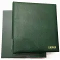Альбом LINDNER PUBLICA M для монет или банкнот. В шубере, без листов. Зеленый.