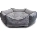 Лежанка Клампи Питон для собак и кошек, 60х60х17 см, круглая, серая