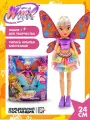 Кукла Винкс Стелла шарнирная с крыльями и глиттером