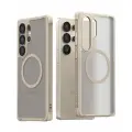 Чехол на Samsung Galaxy S25 Ultra Araree Duple M Armor, поликарбонат/силикон, магнитный, cерый бежевый