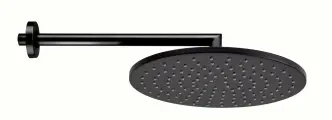 Верхний душ Bossini COSMO 280 mm с кронштейном 400 mm, черный матовый (H70596I.073)