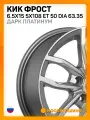 Автомобильные диски КиК Фрост 6.5x15 5x108 ET 50 Dia 63.35 дарк платинум