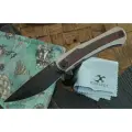 Складной нож Kansept Knives Kratos, сталь CPM S35VN, BW, рукоять титан/красно-черный карбон