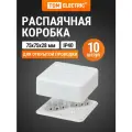 Коробка распаячная КР 75х75х28 ОП с клем. колодкой белая IP40 TDM (упак. 10 шт.)
