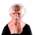 Латексная маска для лица старика на Хэллоуин для маскарадного головного убора Prop