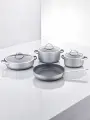 Набор кастрюль Linea со стеклянными крышками 7 предметов