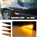 2 шт. для Renault Megane MK2 Scenic Thalia Grand Scenic Vel Satis Wind avсбрасывание, светодиодный сигнал поворота, ретранслятор, динамический светильник янтарного цвета, Smoke LENS