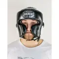 Шлем боксерский LEADERS LS MEX BK/WH мексиканского стиля (кожа, черный/белый) (XL)