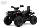 Детский электроквадроцикл RiverToys BRP Can-Am Outlander (Y888YY) с дистанционным управлением, двухместный черный