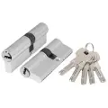 Цилиндровый механизм (AZ200/80) AZ2000Key80 (30+10+40) CP хром 1 шт