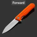 Складной нож Petrified Fish Forward PF818 PF818OS, сталь D2 Satin, рукоять Orange G10