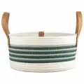 Корзина для хранения Helly 30х15 см, бежевая/зеленая